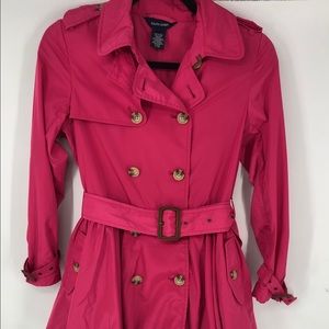 Ralph Lauren Girls Rain Trench Coat Size 12 Pink